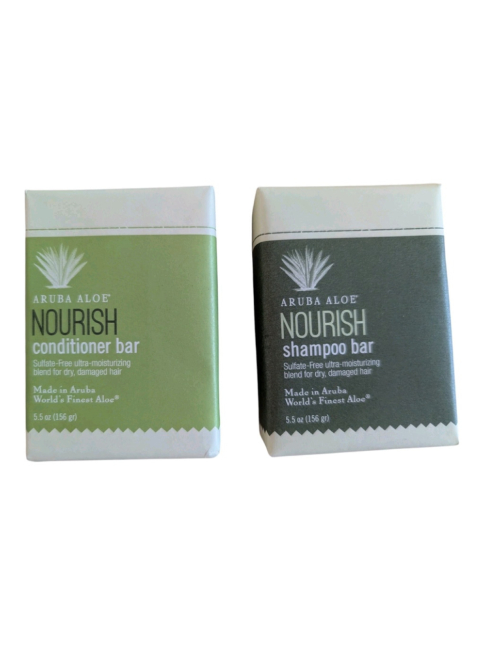 NEW Aruba Aloe Nourish Shampoo And Conditioner Bars
